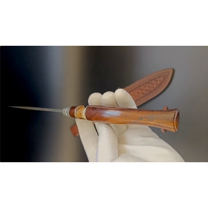 МИСЛИВЧИК ексклюзивний ніж ручної роботи майстра студії СЕРГІЯ ДРОЗДА, купити замовити в Україні (Порошковая сталь BOHLER S390 MICROCLEAN). Photo 3